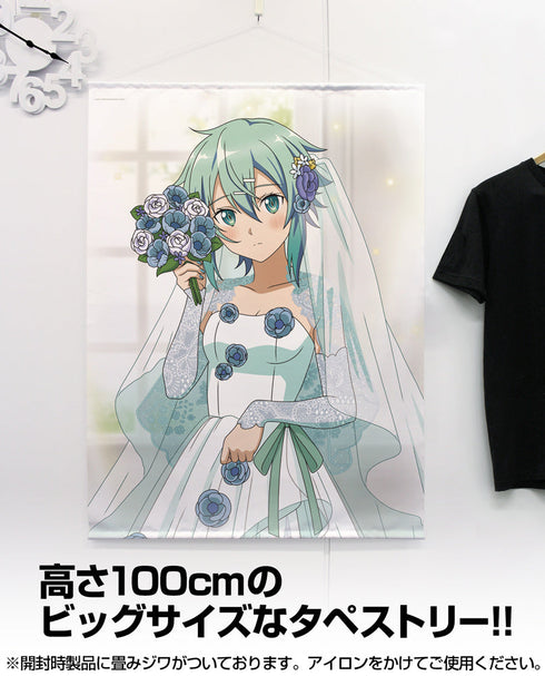 『ソードアート・オンライン』描き下ろし シノン 100cmタペストリー ウェディングドレスVer.